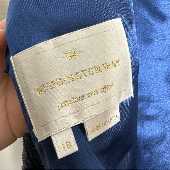 Adrianna Papell Weddington Way Sequin Formal Evening Gown Size 18 NWT - Picture 7 of 10